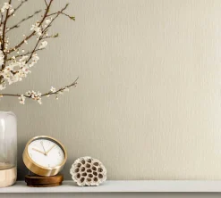 Vliestapete Creme Beige Textil Optik Uni Marburg 32952