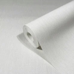 Vliestapete Cremeweiß Textil Optik Uni Marburg 31587