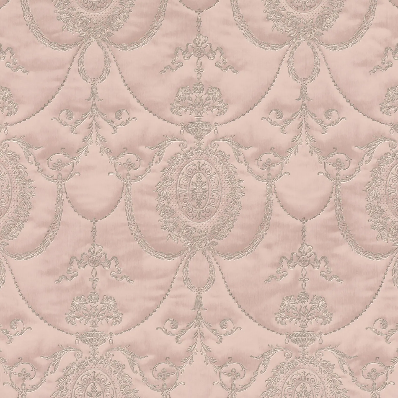 Vliestapete Damast Barock rosa Glanz Rasch 570823