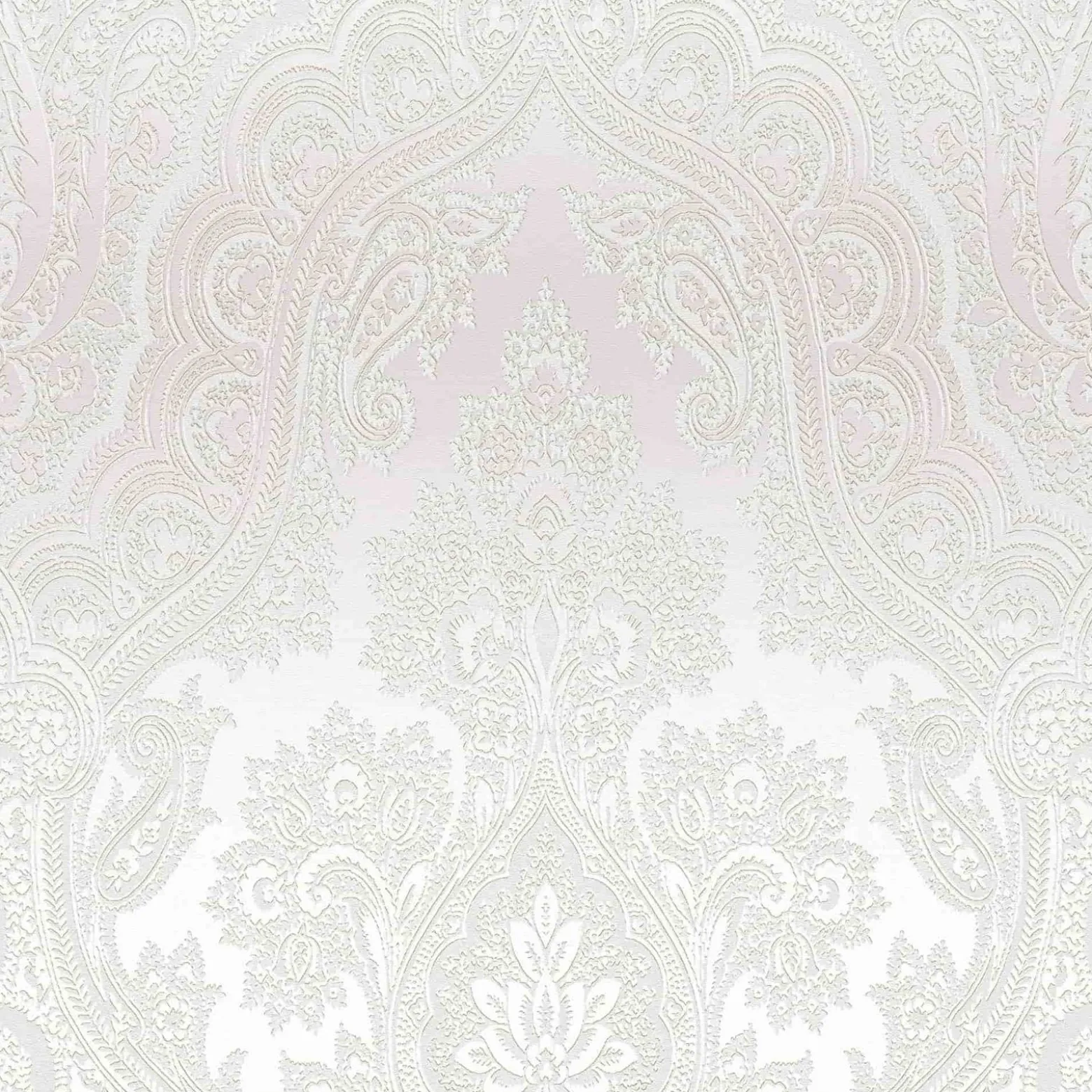 Vliestapete Damast-Design grau silber 38708-4