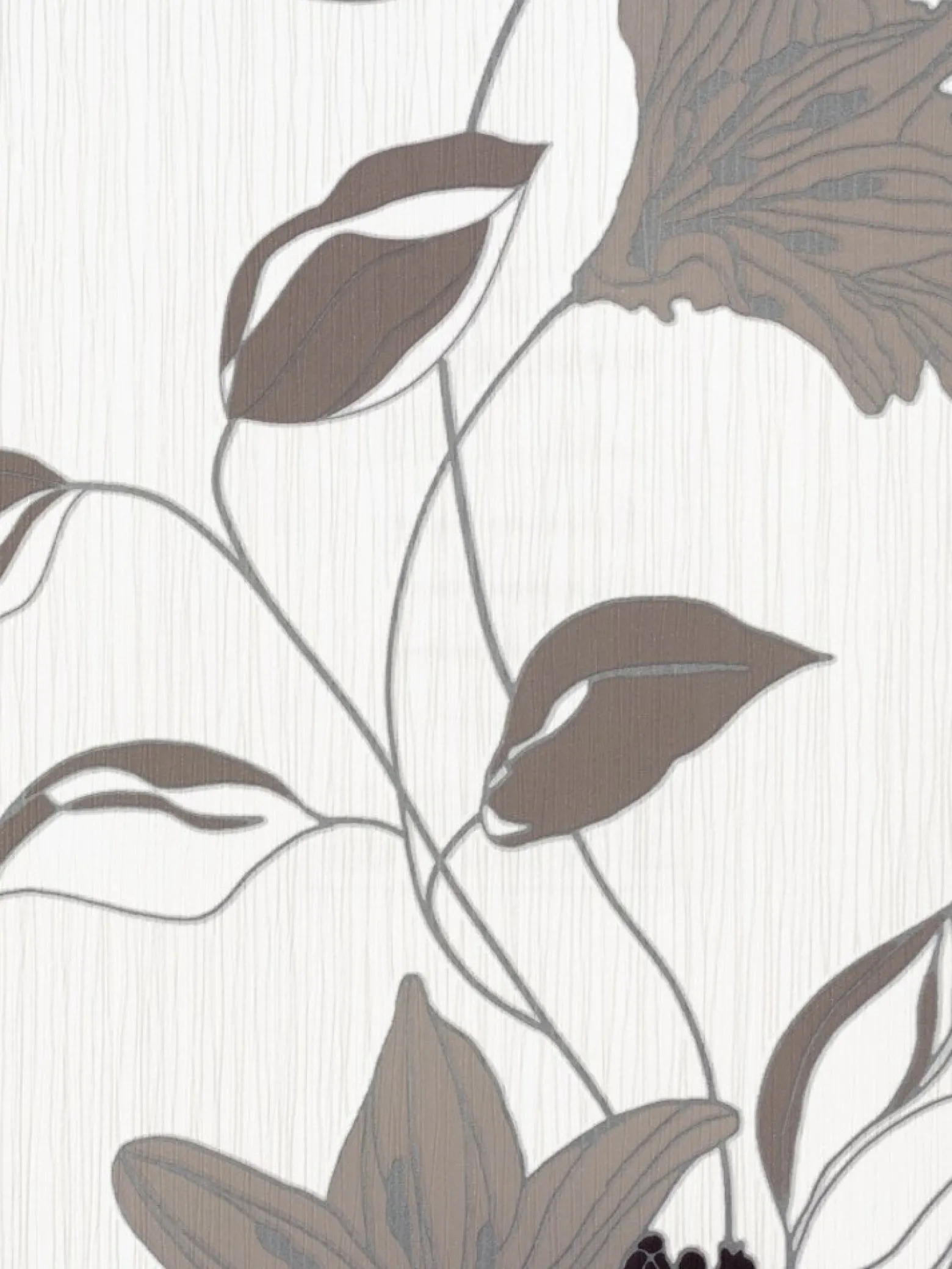 Vliestapete Daniel Hechter Blumen braun 9128-31
