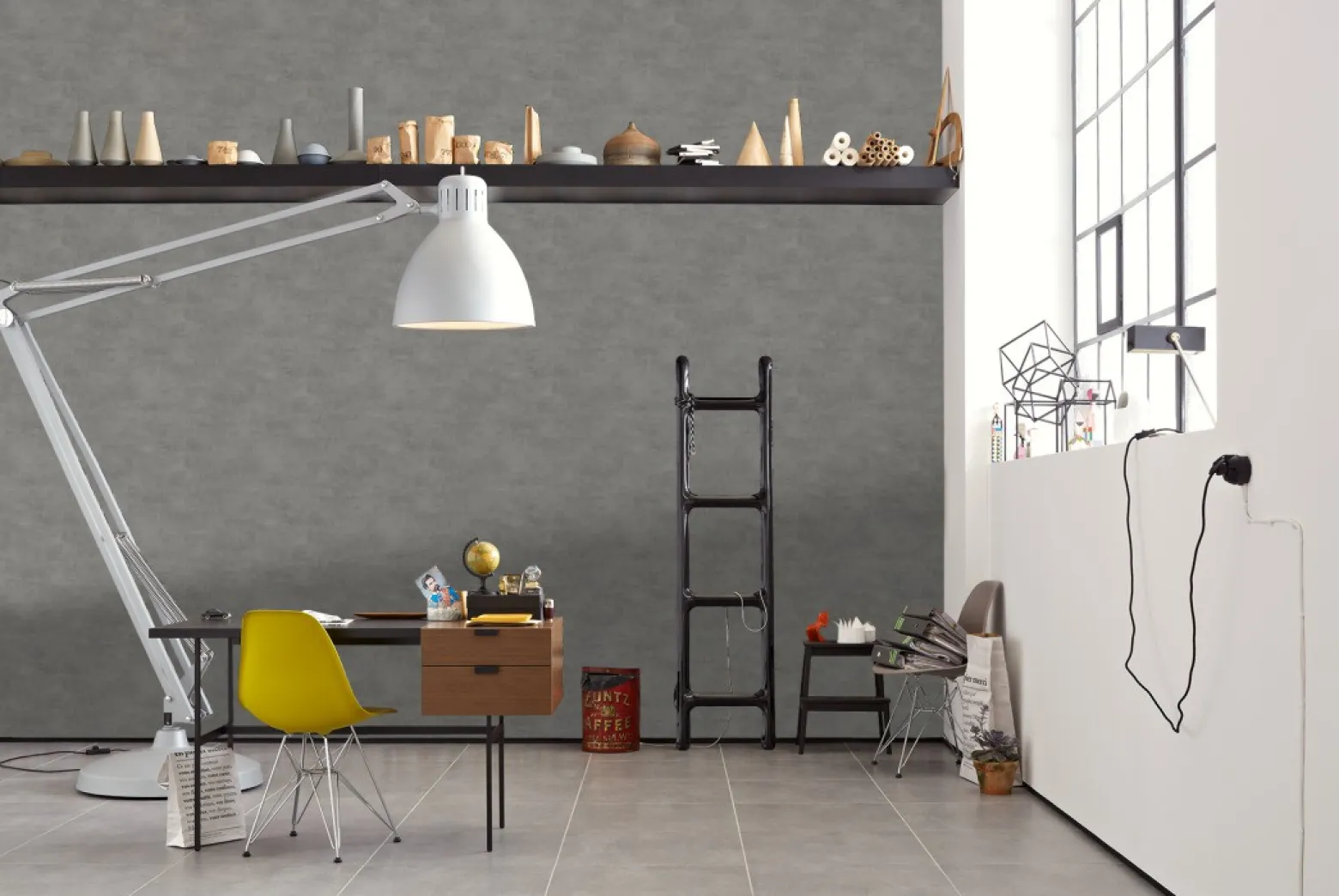Vliestapete Daniel Hechter Beton-Optik anthrazit 30668-3