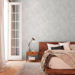 Vliestapete Daniel Hechter Floral Blätter Creme Grau
