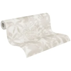 Vliestapete Daniel Hechter Floral Blätter Beige Grau