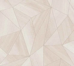 Vliestapete Daniel Hechter Grafisch Beige Silber Metallic