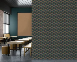 Vliestapete Daniel Hechter Retro Petrol Bronze Metallic