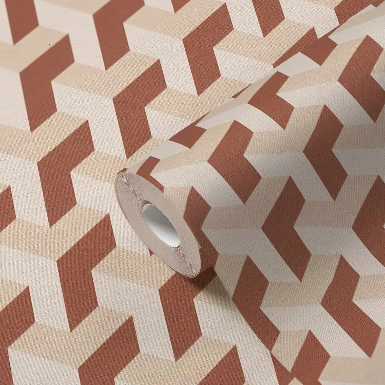 Vliestapete Daniel Hechter Retro Braun Creme Gold Metallic