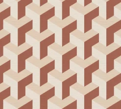 Vliestapete Daniel Hechter Retro Braun Creme Gold Metallic