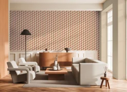 Vliestapete Daniel Hechter Retro Braun Creme Gold Metallic