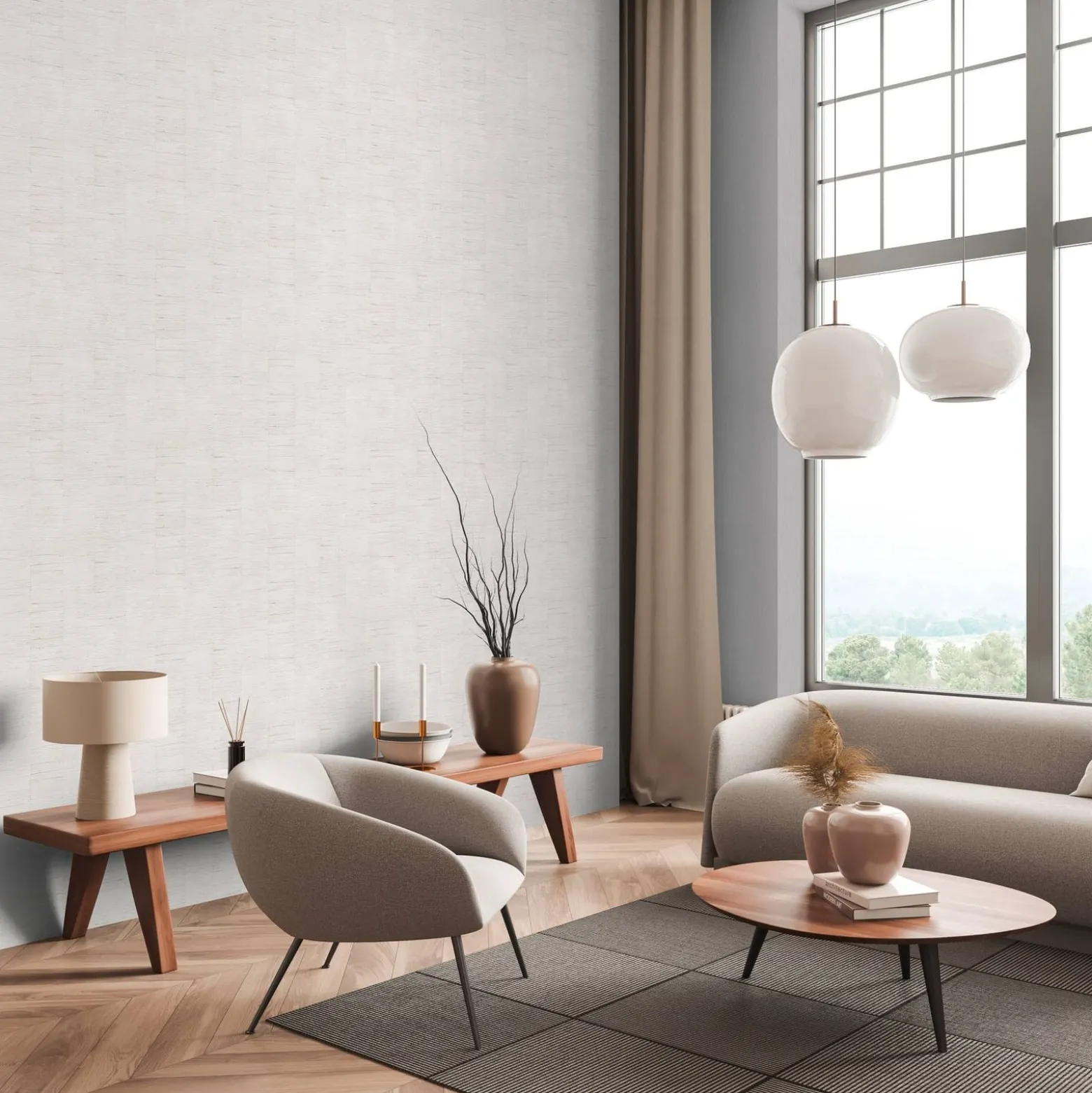 Vliestapete Daniel Hechter Streifen Struktur Creme Beige