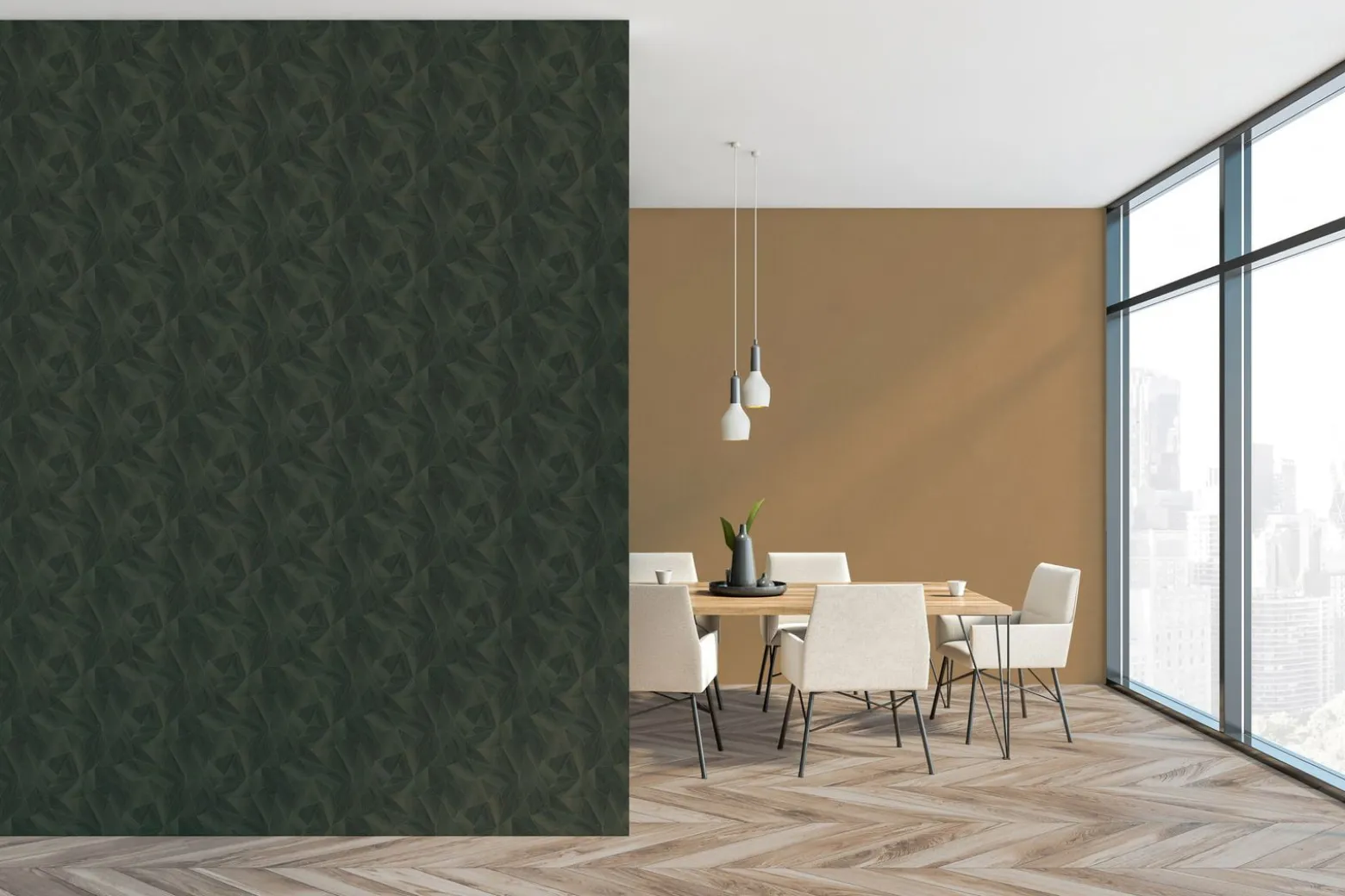 Vliestapete Daniel Hechter Uni Textil Optik Braun
