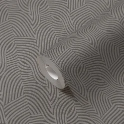 Vliestapete Daniel Hechter Wellen Grau Silber Metallic