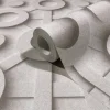 Vliestapete 3D-Effekt Grafisch Hellgrau 89030