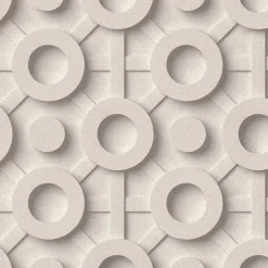 Vliestapete 3D-Effekt Grafisch Beige Grau 89032