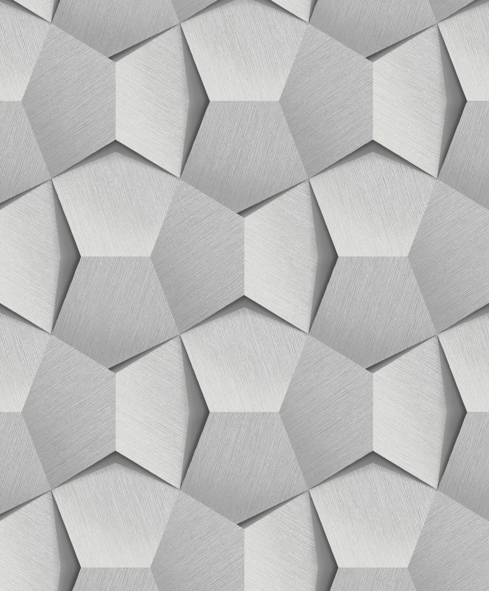 Vliestapete 3D-Effekt Grau Silber Metallic A54604