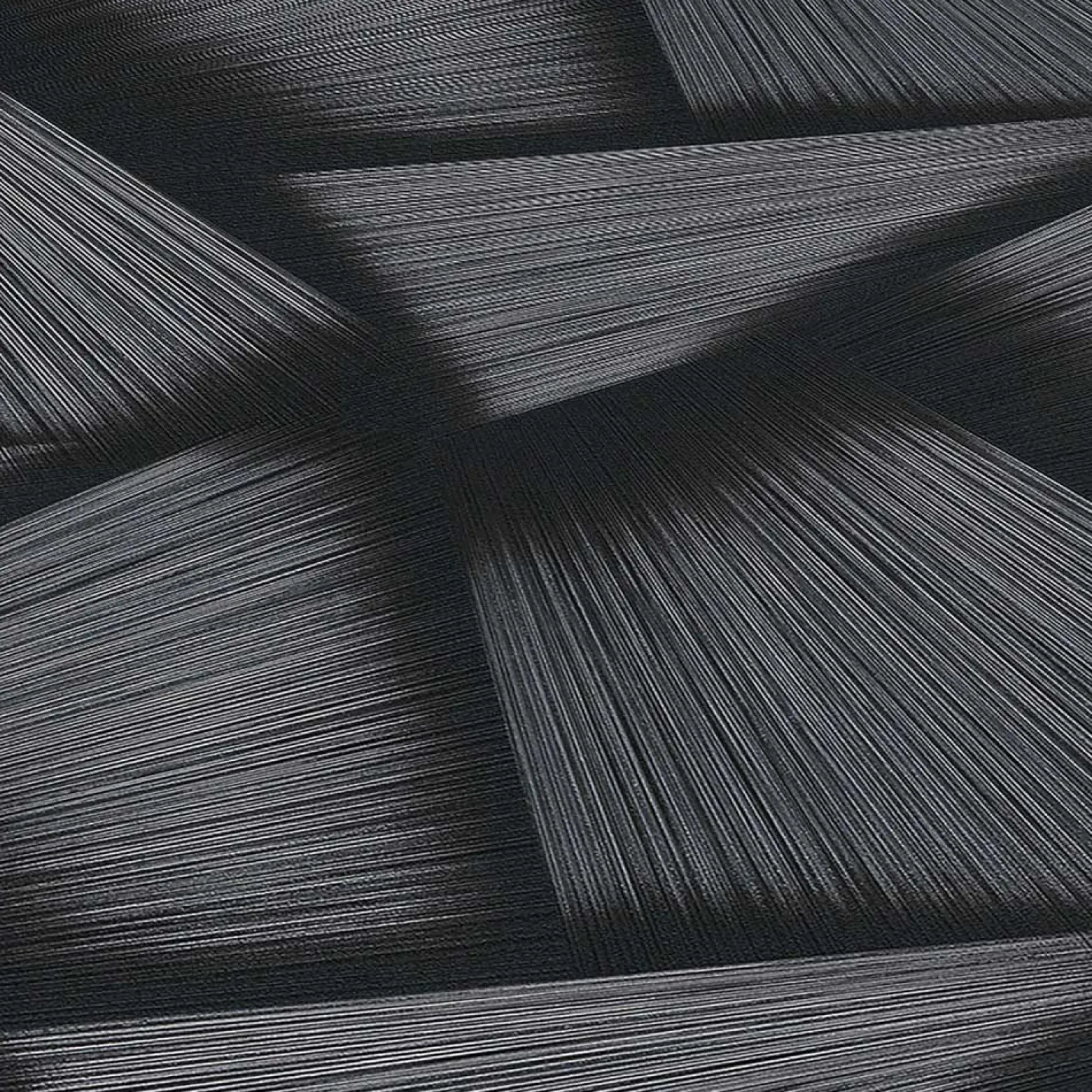 Vliestapete 3D-Effekt Schwarz Silber Metallic 10401-15