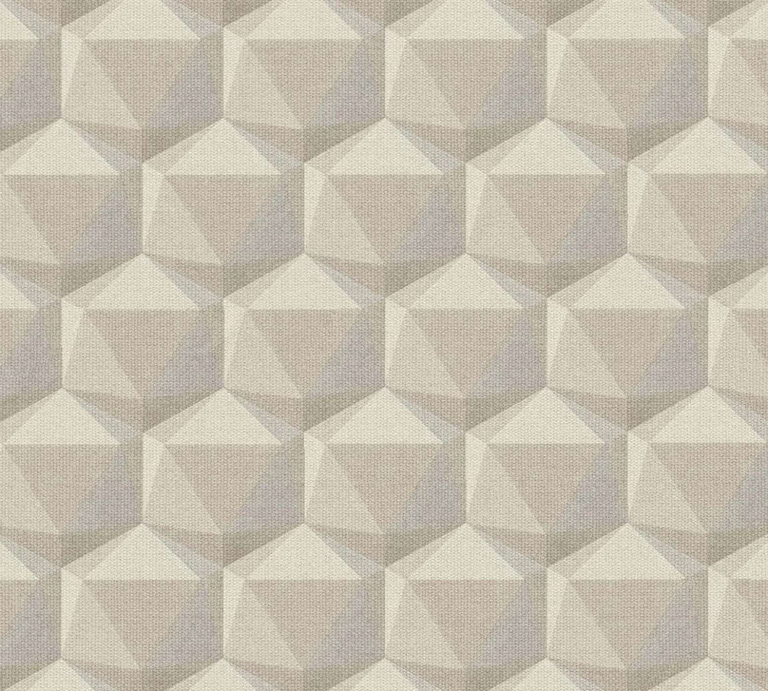 Vliestapete 3D Grafik Beige Hellgrau 38748-5
