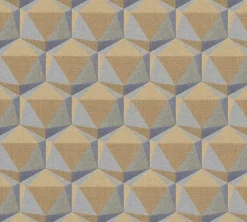 Vliestapete 3D Grafik Blau Braun Nara 38748-3