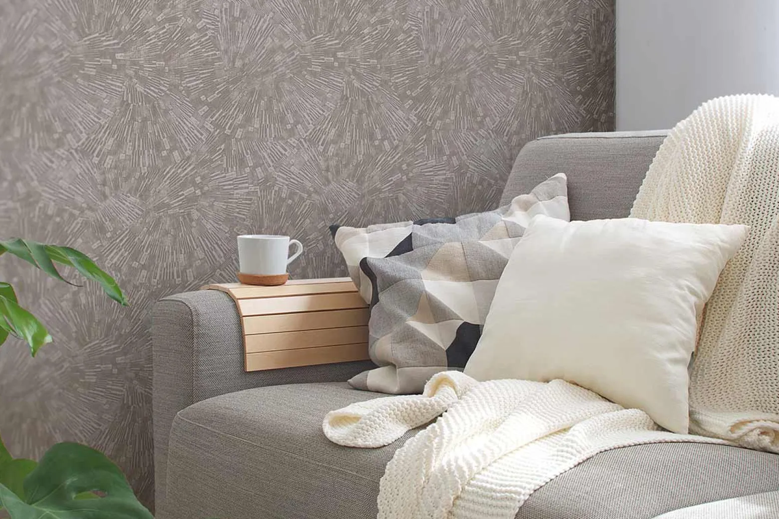Vliestapete 3D Grafisch beige silber Glanz 38203-3