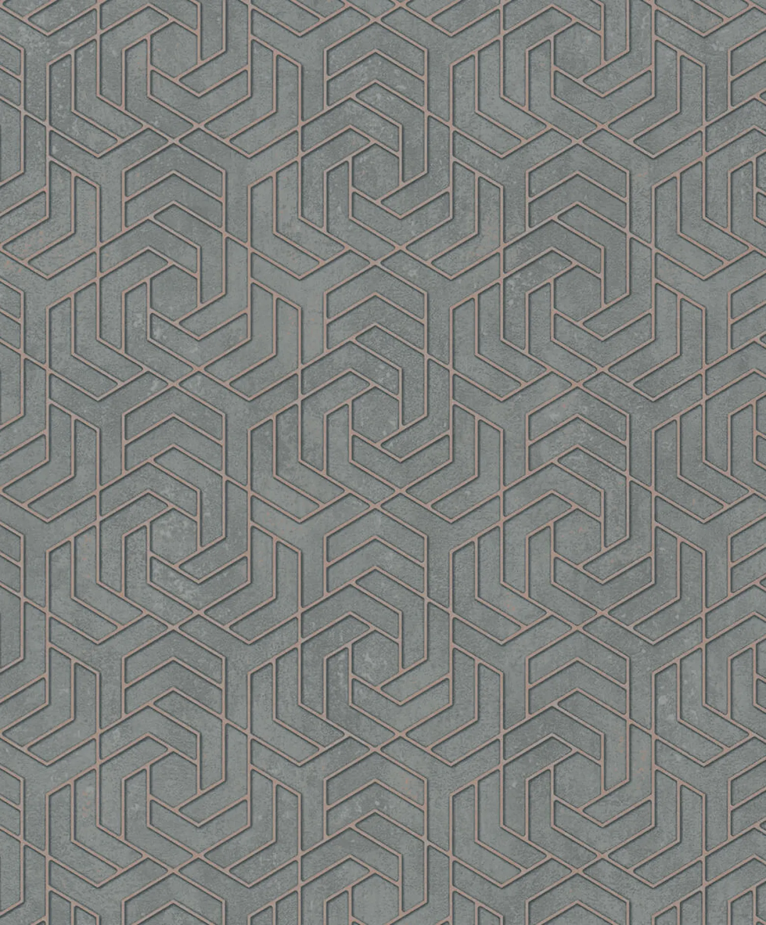 Vliestapete 3D Grafisch Metallic grau alt-rosa 32609