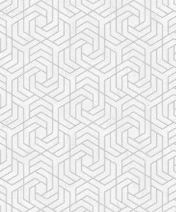Vliestapete 3D Grafisch Metallic grau silber 32607