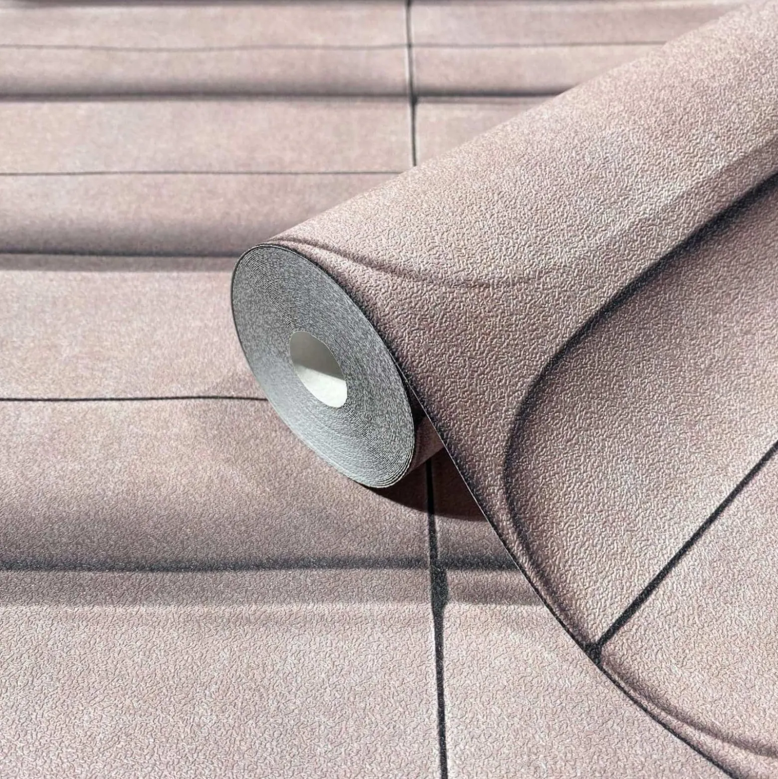 Vliestapete 3D Optik Kacheln Betonoptik Rosa Grau 34479