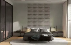 Vliestapete 3D Optik Kacheln Betonoptik Grau Braun 34475