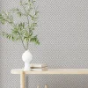 Vliestapete 3D-Optik Rauten Geflecht Grau Beige 47486