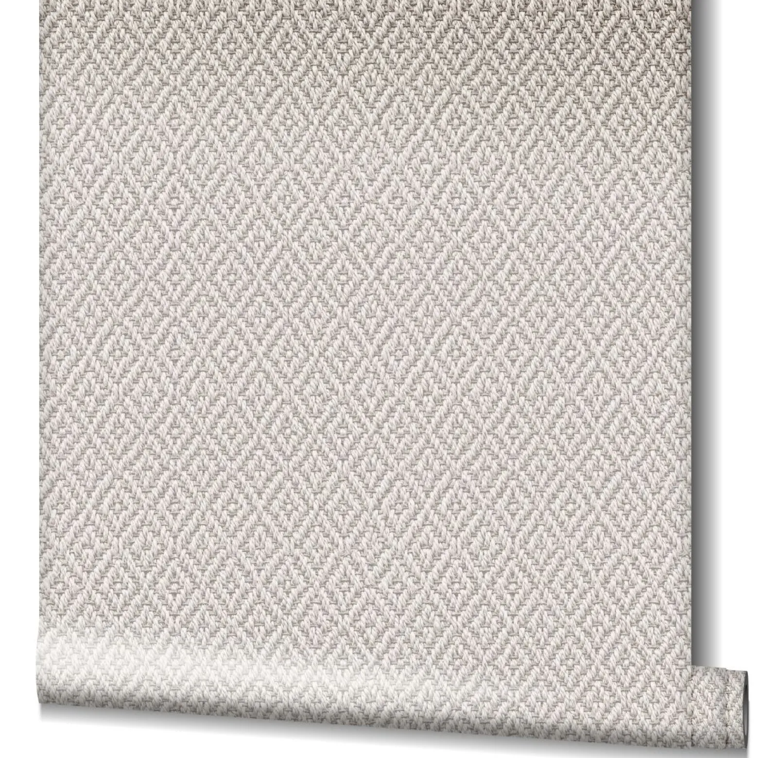 Vliestapete 3D-Optik Rauten Geflecht Beige Creme 47488