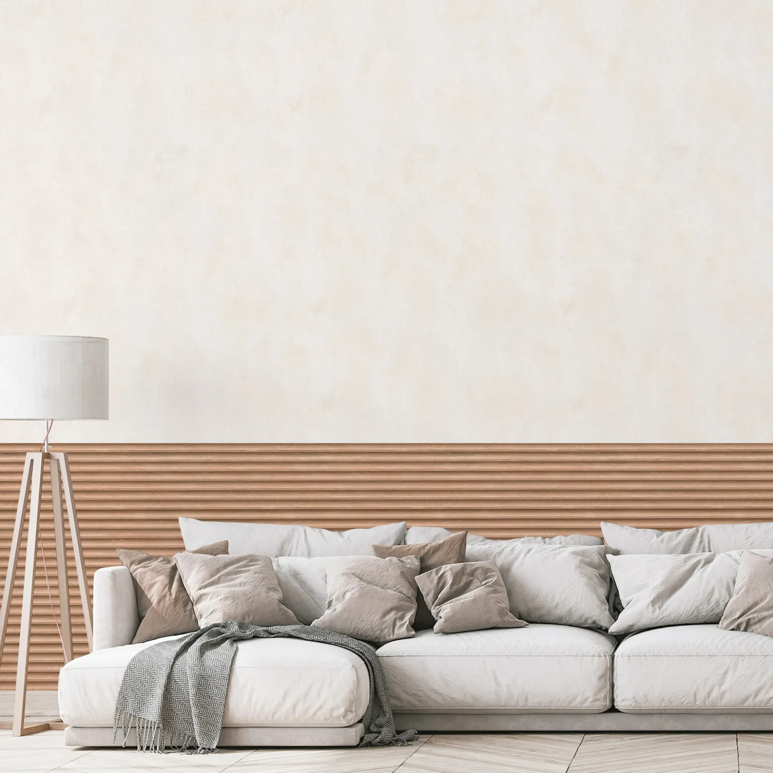 Vliestapete 3D-Optik Streifen Muster Braun Beige 81698