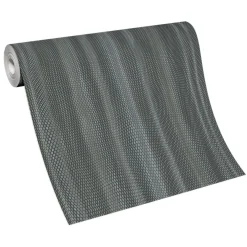 Vliestapete 3D-Optik Waben Silber Metallic 10386-15
