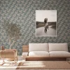 Vliestapete 3D-Optik Würfel Beige Blau Metallic 38506-3