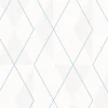 Vliestapete Dreiecke Grafik weiß blau beige Glanz 6737-90