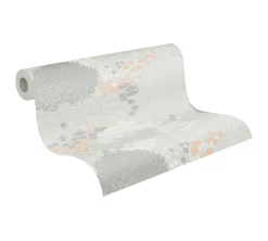 Vliestapete Dschungel Floral Wald Grau Weiß 39350-1