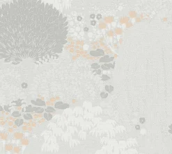 Vliestapete Dschungel Floral Wald Grau Weiß 39350-1