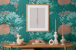 Vliestapete Dschungel Floral Wald Grün Orange 39350-3