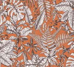 Vliestapete Dschungel orange weiß braun 37520-4