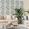 Vliestapete Dschungel Palmen Beige Grün Grau 82457