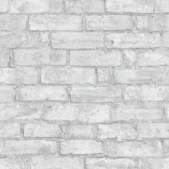 Vliestapete 3D Stein-Optik Backsteine hellgrau 6318-10