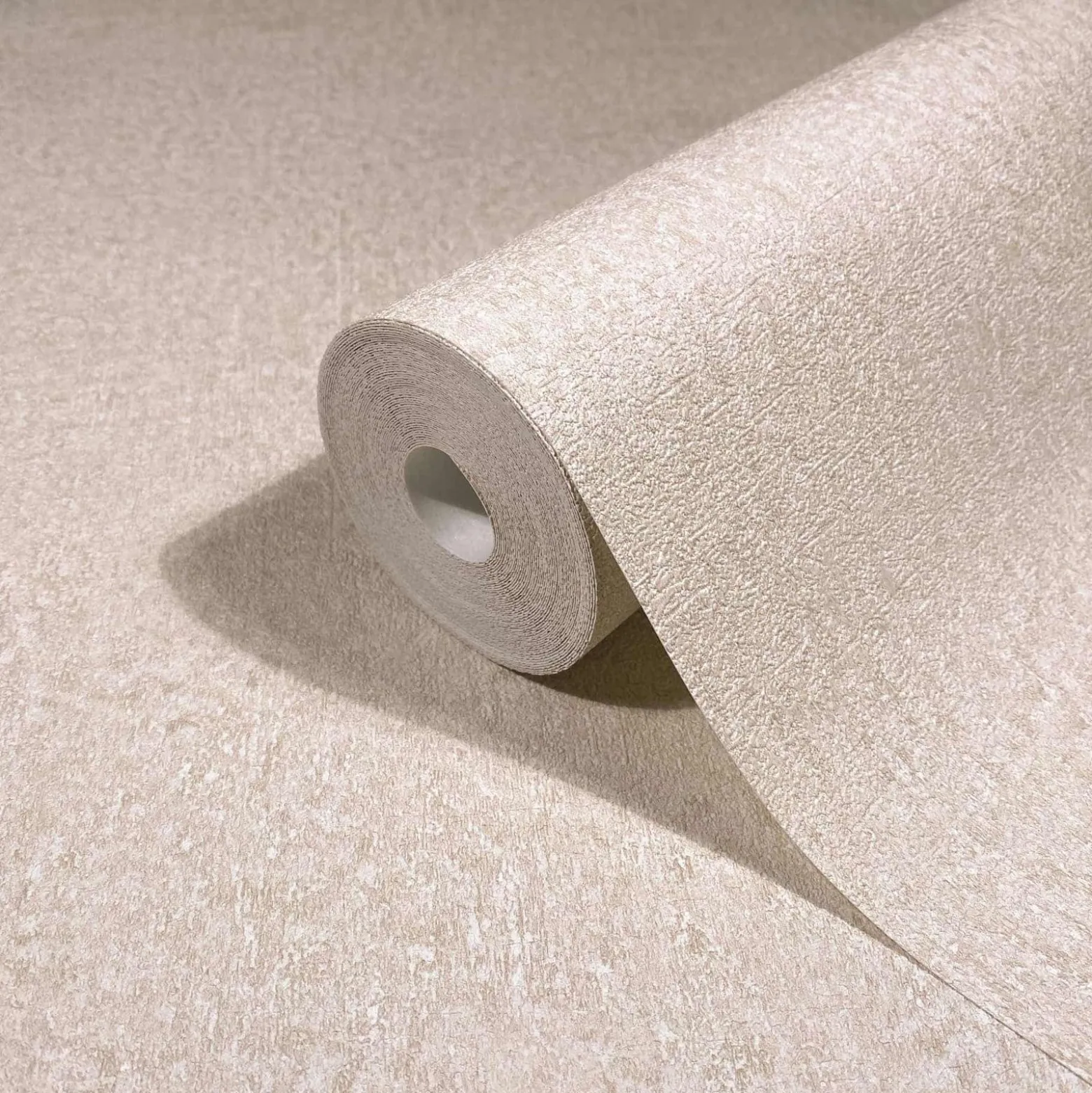 Vliestapete Einfarbig Betonoptik Creme Beige 35547