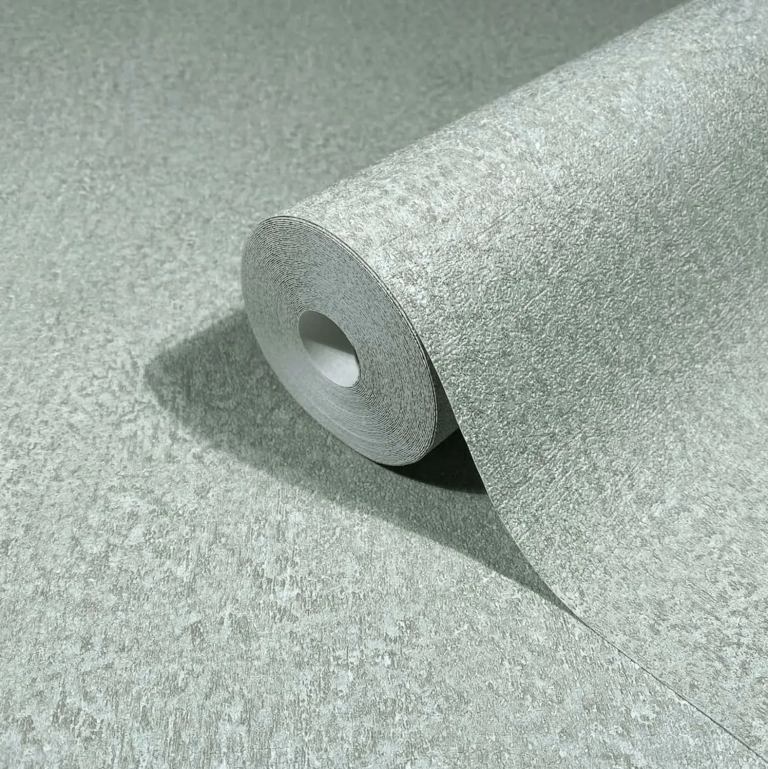 Vliestapete Einfarbig Betonoptik Grün Grau 35543