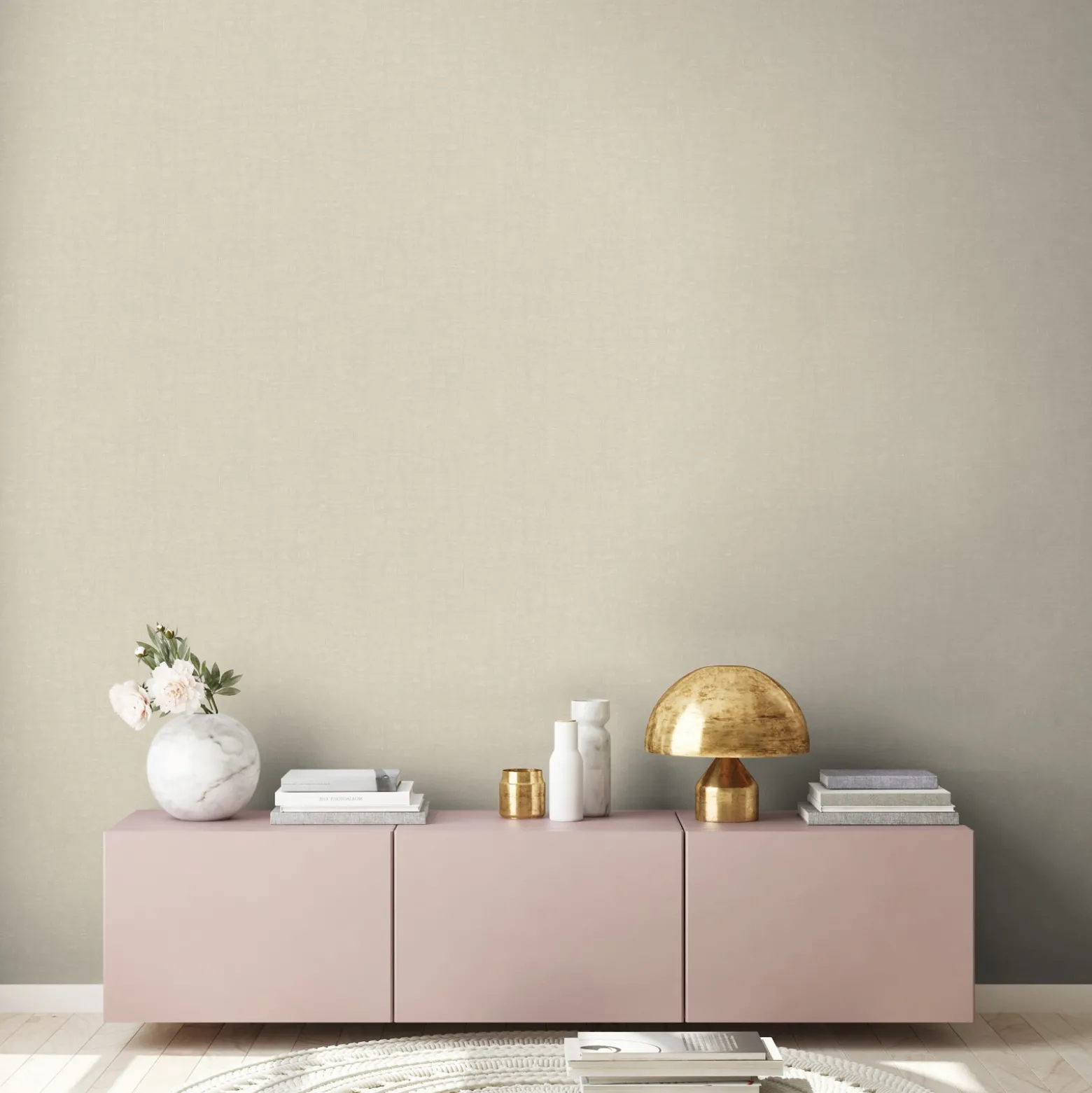 Vliestapete Einfarbig Grau Beige Nara 38745-2 AS Creation