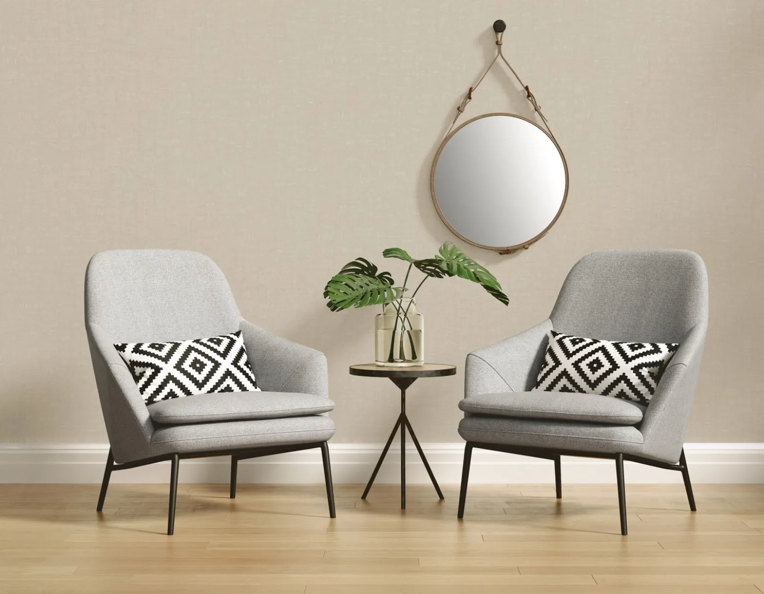 Vliestapete Einfarbig Grau Beige Nara 38745-2 AS Creation