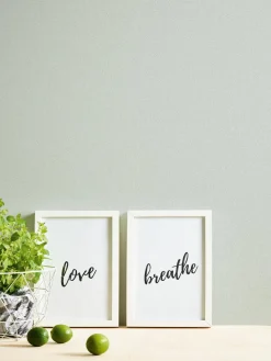 Vliestapete Einfarbig Leinenoptik Grün Grau 39039-8