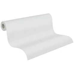 Vliestapete Einfarbig Leinenoptik Hellgrau 39039-7