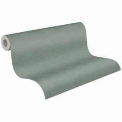 Vliestapete Einfarbig Meliert Grün Blau 39938-7