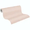 Vliestapete Einfarbig Meliert Creme Rosa 39341-7