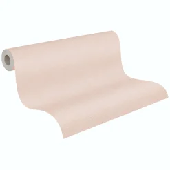 Vliestapete Einfarbig Meliert Creme Rosa 39341-7