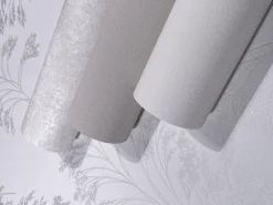 Vliestapete Einfarbig Struktur Textil Optik Weiß 82345