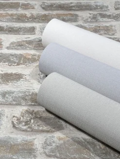 Vliestapete Einfarbig Struktur Textil Optik Beige 82347